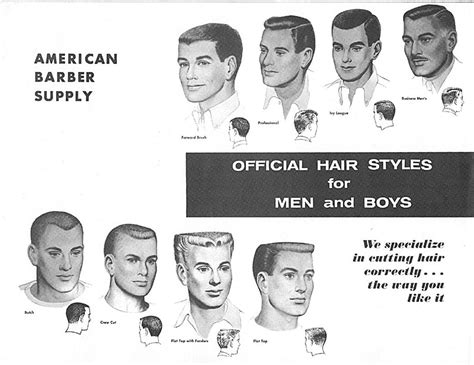 1950s mens hair|1950s military haircut.